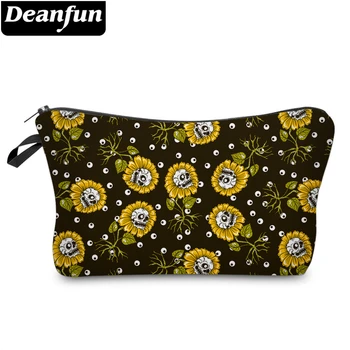 

Deanfun Women Fashion Cosmetic Bags Printing Sunflower Pattern Makeup Bag Travel Organizer Bag Gift 52365
