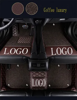 

Car floor mats with Logo/Brand Logo for BMW Z4 E85 E89 Leather heavy duty 5D car styling all weather carpet liners(2002-now