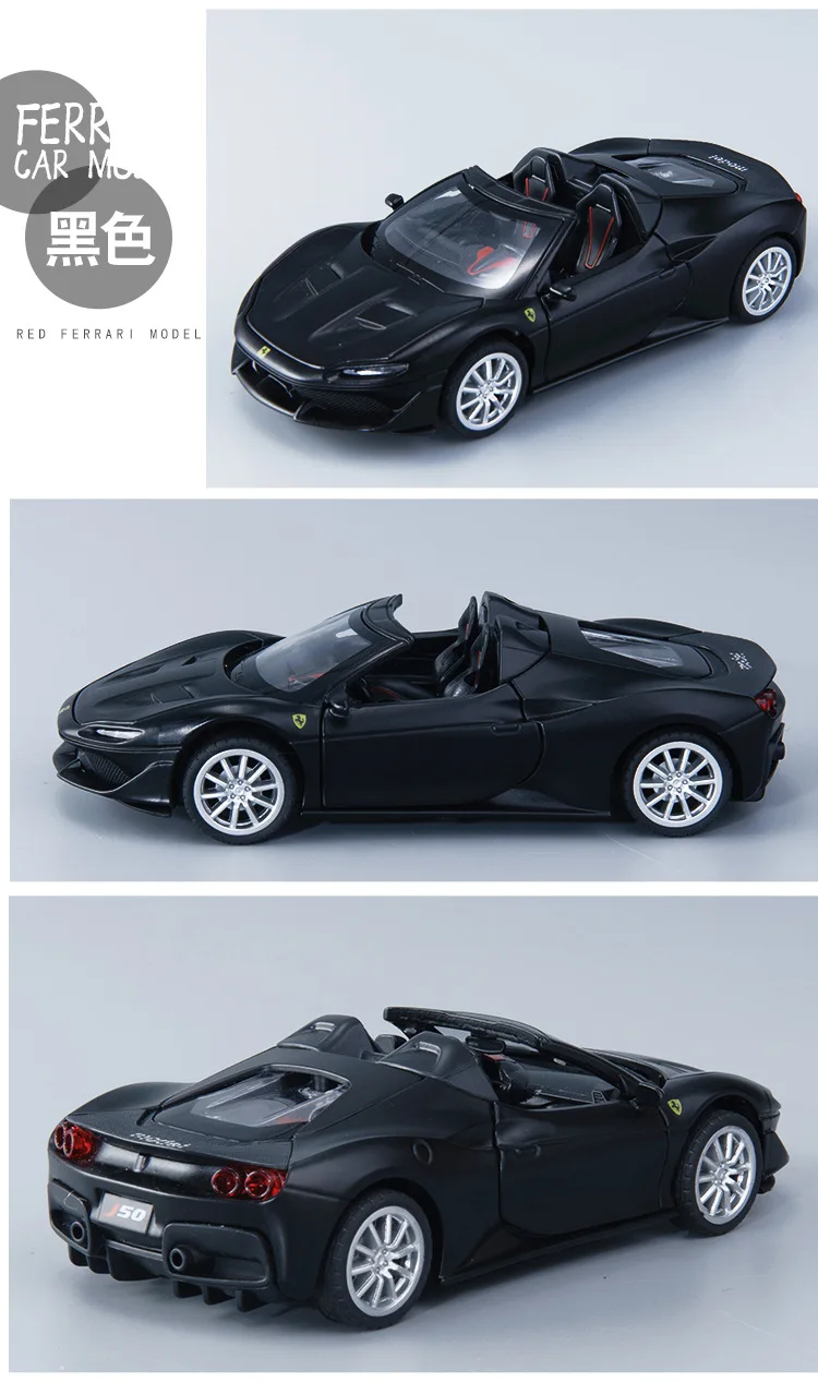 1:32 Diecast металлические спортивный автомобиль игрушка J50 игрушка автомобиль-родстер автомобиль модель, подарок для детей музыкальным светом оттягиваемая назад машина коллекция одежды для мальчиков детские игрушки