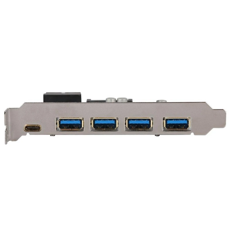 Pci-E на Usb3.0 4-Порты и разъёмы Тип-C адаптер карты расширения разъем Dual Интерфейс для Windows Xp/Vista/Windows 7 Linux ОС Windows 8