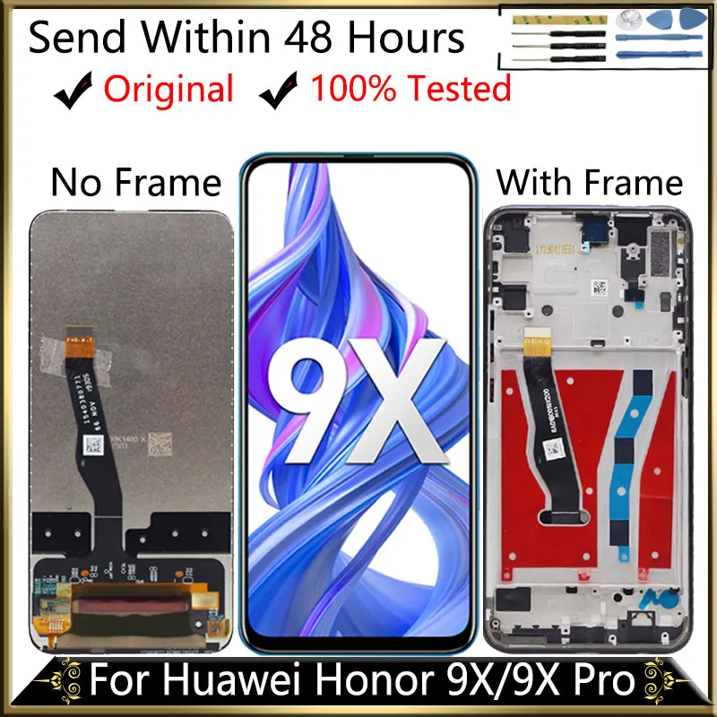 AAA Original For Huawei Honor 9X LCD Display Frame With Touch Screen Assembly pro | Мобильные телефоны и аксессуары