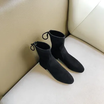 

Oversized boots women shoes ankle boots for women ladies boots shoes woman winter After band round head suede