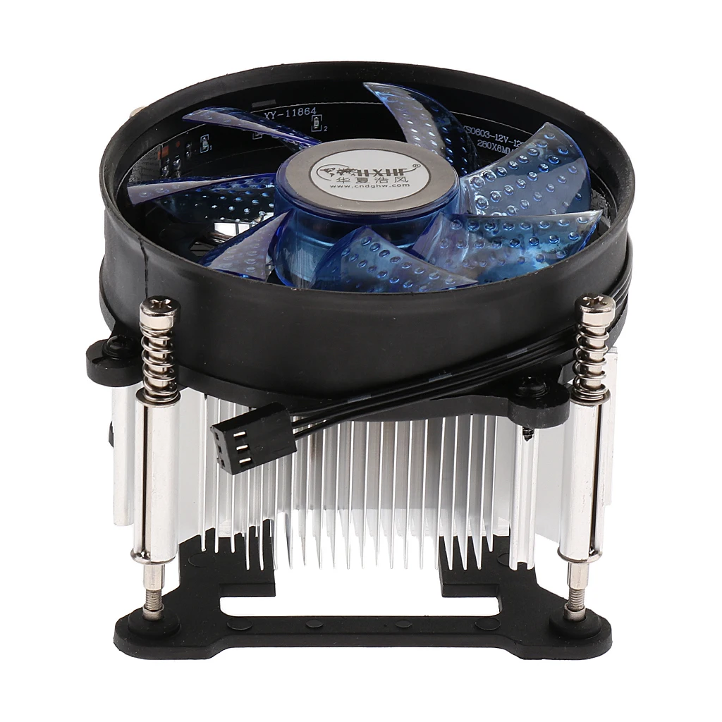 Процессор теплоотводы 9 см вентилятор радиатора для Intel LGA 775/1150/1151/1155/1156 синий