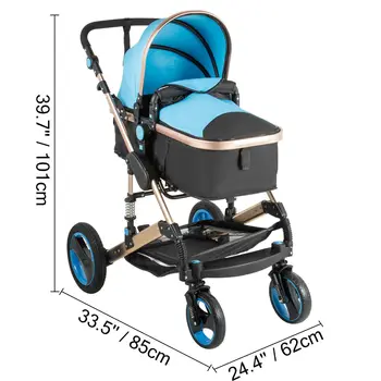 

Baby stroller flexible turn 2 in 1 foldable stroller 0-36 months newborn reversible