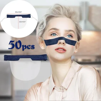 

50pc Transparent Visual Mask Adult Unisex Mascarillas Reutilizables Masque En Tissu Lavable Breathable Mondkapjes Mouth Caps