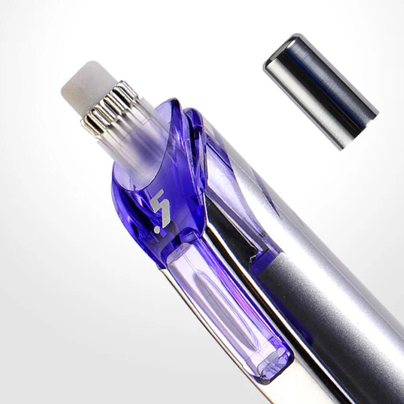 4 шт. Pentel PL75 механический карандаш 0,5 мм металлический корпус Топ ластик пресс тип свинцовые карандаши для школьных принадлежностей