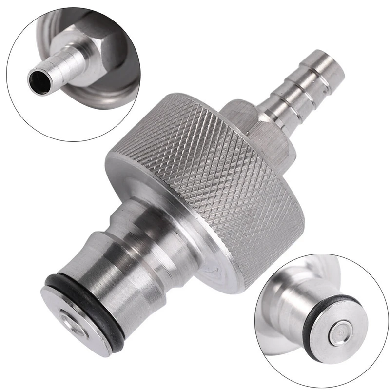 Stainless Steel Home Brew Beer Carbonation Cap Counter Pressure Bottle Filling Ball Lock for Corny Keg Home Brew Stainless Steel Home Brew Beer Carbonation Cap Counter Pressure Bottle Filling Ball Lock for Corny Keg Home Brew