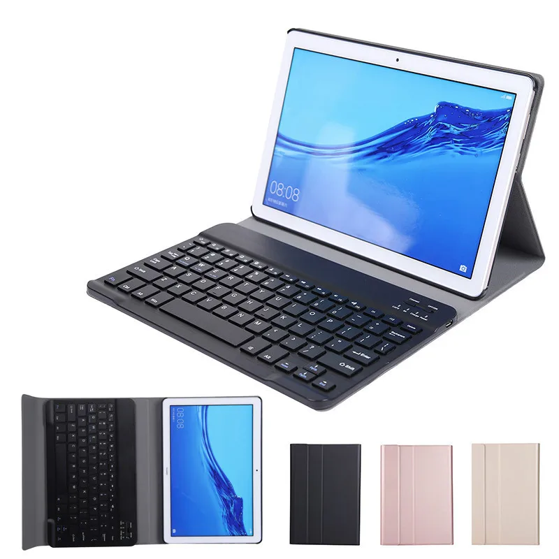Bluetooth клавиатура чехол для Huawei MediaPad T5 10 1 AGS2 W09 W19 L03 L09 Съемная Флип кожаный планшета