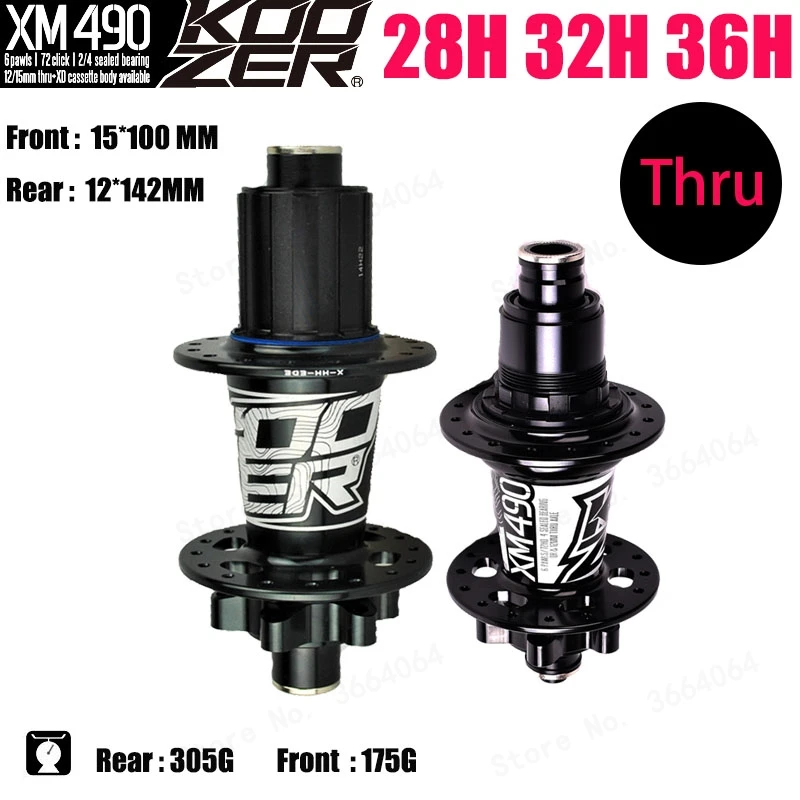 XM490 Koozer концентраторы 4 подшипник 28/32/36 Отверстия MTB горный велосипед ступица заднего QR через дисковый тормоз колеса велосипеда крутой звук концентратор XM490