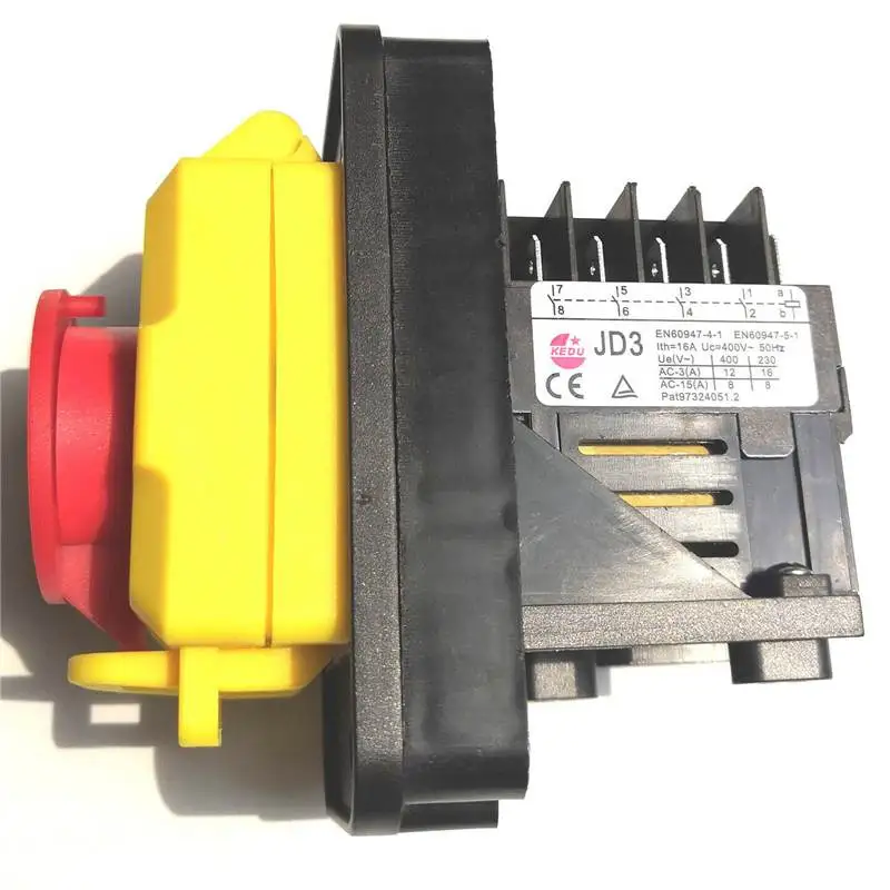 Waterproof Pushbutton Machine Saw Cutter Drill On Off Switches Control Box Switches Electromagnetic Switch 230 / 400V 16 / 12A