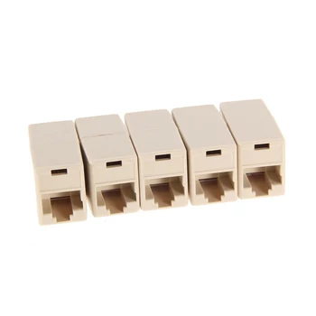 

50pcs/pack RJ45 CAT5 Coupler Plug Network LAN Cable Extender Connector Adapter