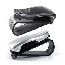 Авто застежка ABS автомобиль солнцезащитный козырек Солнцезащитные очки держатель карты билетов ручка клип автомобильные аксессуары