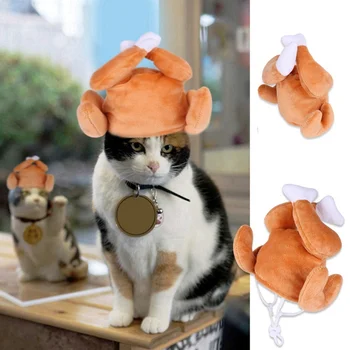 

Cotton Pet Hat Decorative Party Pet Cap For Cats Dogs Adjustable Cute Cosplay Pet Accessories Headwears For Cats Puppy