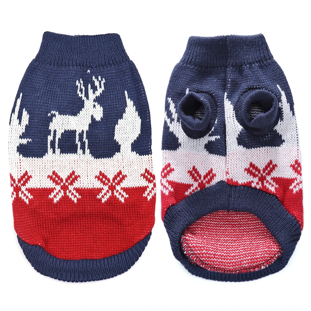 Рождественский свитер для питомцев кошек, зимняя теплая одежда для маленьких и средних собак, кошек, щенков, котят, вязаная одежда, костюм для кошек - Цвет: 5