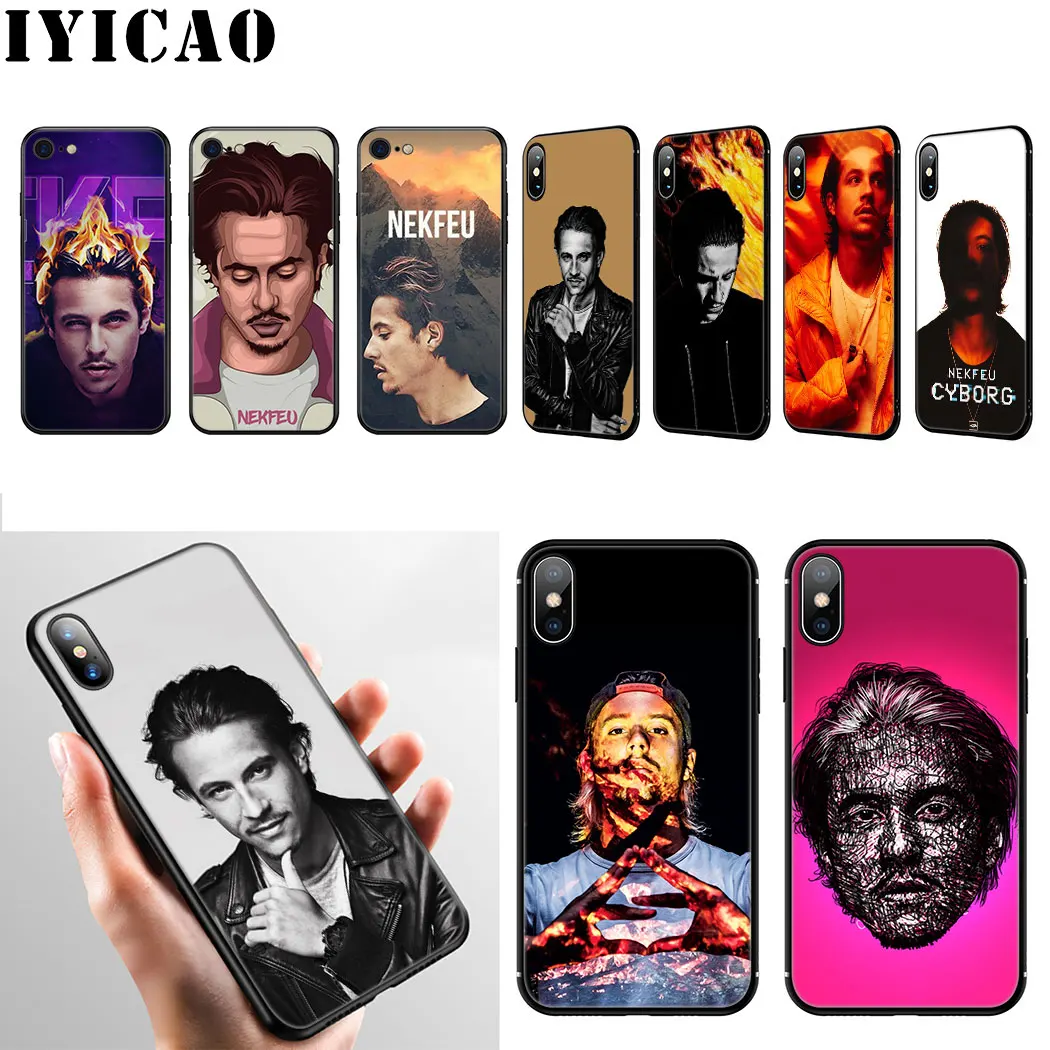 IYICAO Nekfeu Rapper Мягкий силиконовый чехол для iPhone 11 Pro Max XR X XS Max 6 6S 7 8 Plus 5 5S SE чехол для телефона