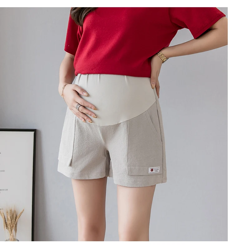 Maternity Leisure Pants Loose Thin 2020 summer Fashion Shorts Elastic Waist for Pregnant Women Belly Support Pants best Maternity Clothing