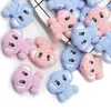 Cute-idea 5pcs Silicone Teether Beads BPA Free Mini Elephant Animal Beads DIY Baby Teething Pacifier Chain Toys Gift Baby goods 4