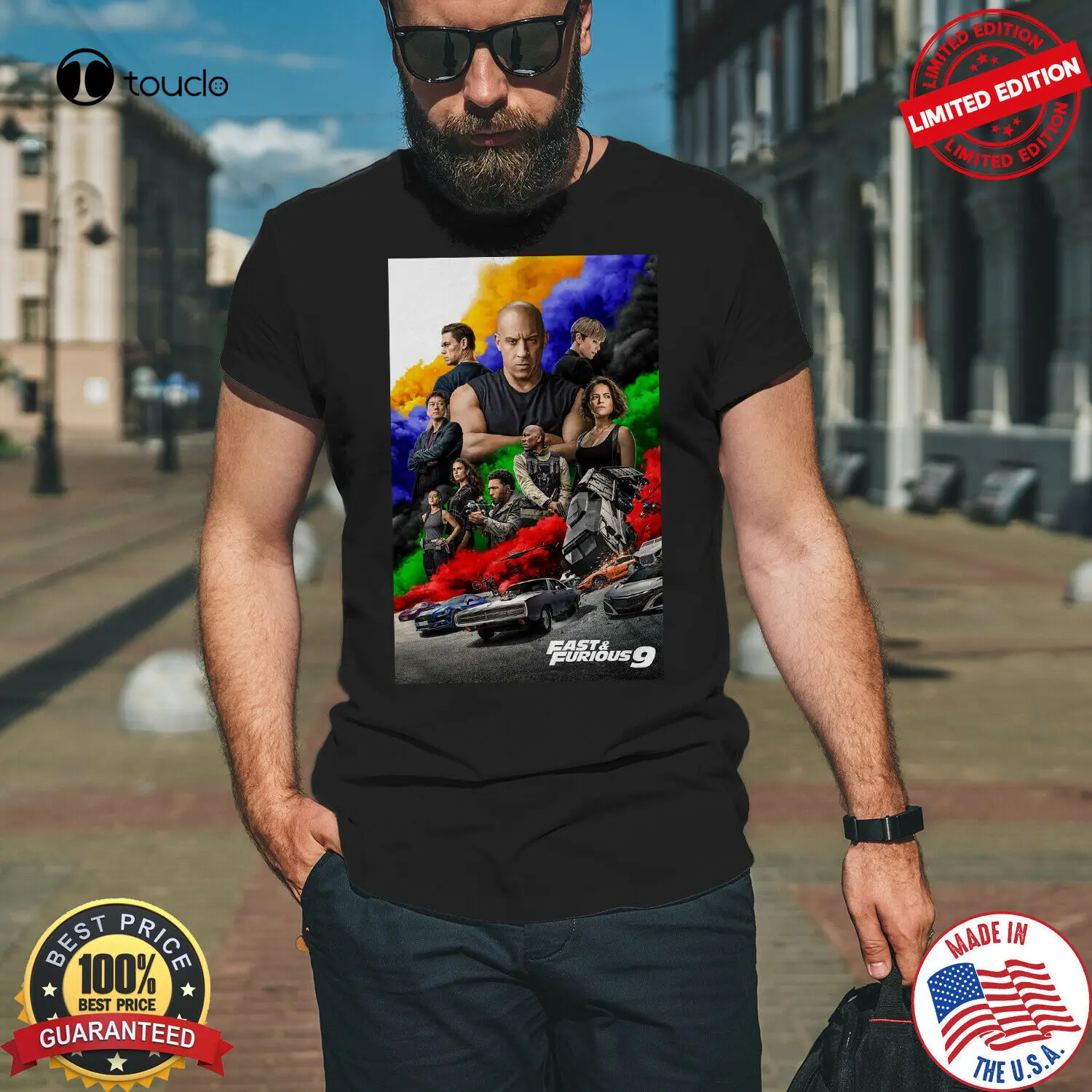 Maglietta Unisex Con 9 Poster Veloce E Furious, Maglietta Con Amante Dei Film Veloce E Furious