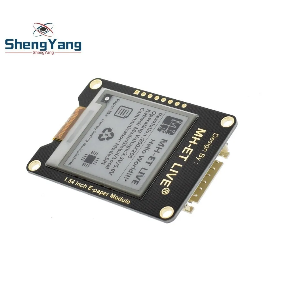 ShengYang 1,54 дюймовый электронный модуль E-paper E-Ink EInk экран дисплея SPI поддержка глобальной/части для Arduino STM raspberry pi ESP32