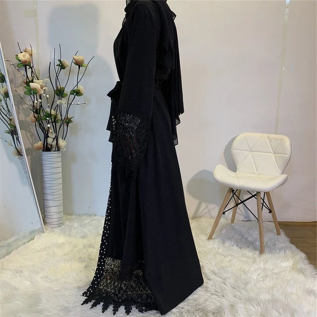 Kaftan Abaya Kimono Dubai Turkey Muslim Fashion Cardigan Hijab Dress Islam Clothing Abayas For Women Robe Musulman De Mode Femme 4