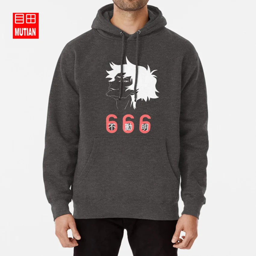 darkgrey-hoodie Devilman толстовки с капюшоном devilman - Цвет: darkgrey-hoodie