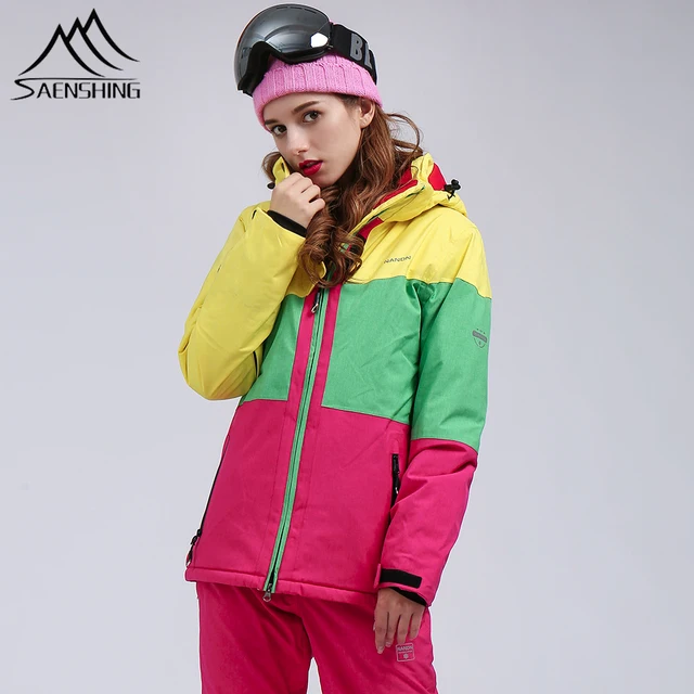 US $52.80 SAENSHING Ski Jacket women Snowboard jacket Waterproof Snow Jacket Ski Sportswear Breathable Super 