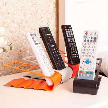 

4 GridsTV Remote Control Storage Holder Mobile Phone Holder Stand Washable Home Office Storage Boxes Desktop Storage Case