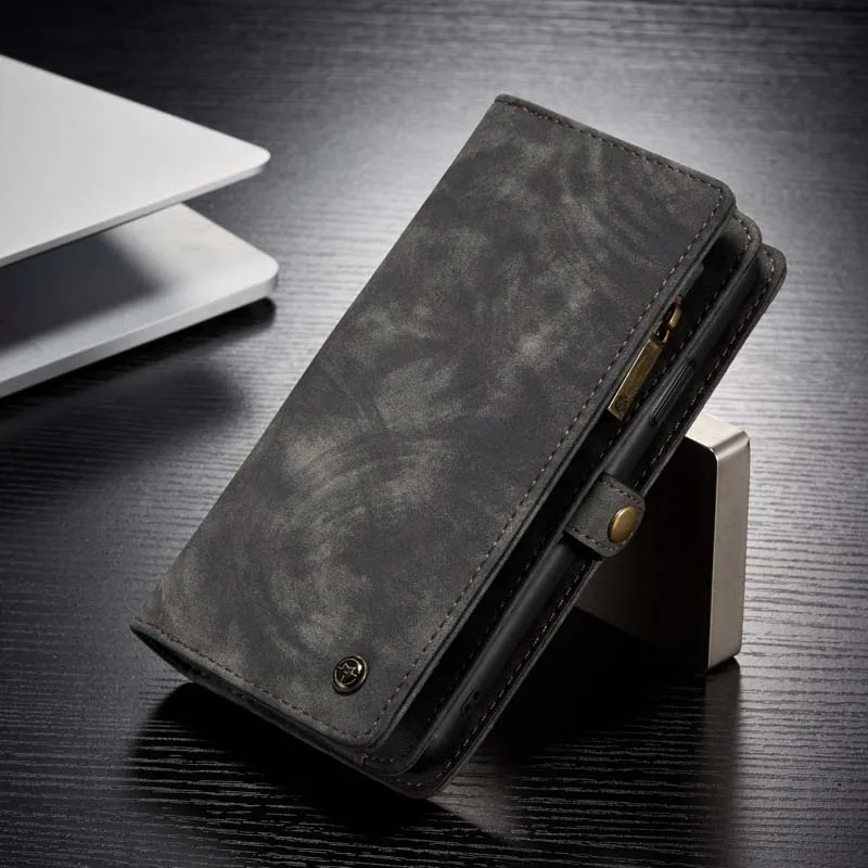 Для iPhone 11 6,1 дюймов Сумка для телефона CASEME из натуральной кожи многофункциональный кошелек на молнии чехол для iPhone 11 Pro Max 6,5 Fundas