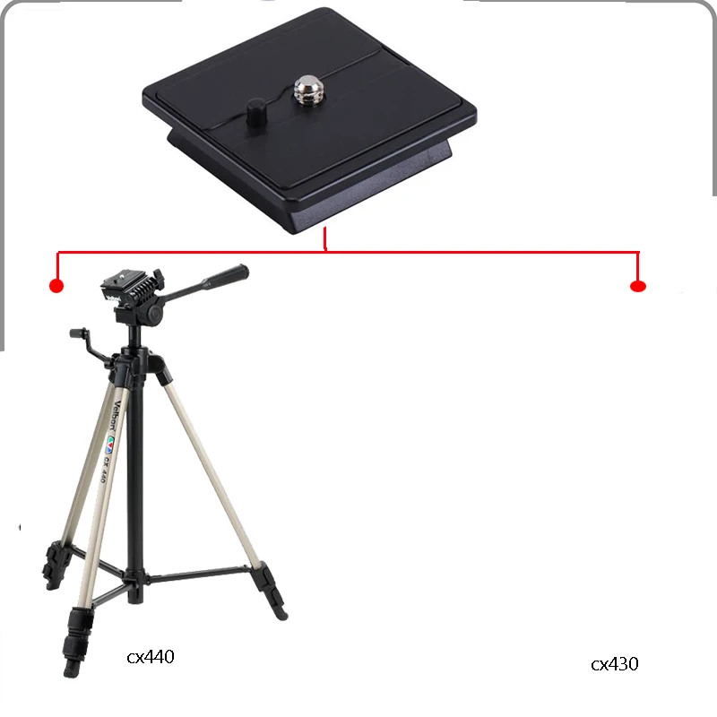 Velbon Qb4lc Tripod Qr Mount Quick Release Plate Cx404 Cx430 Cx440