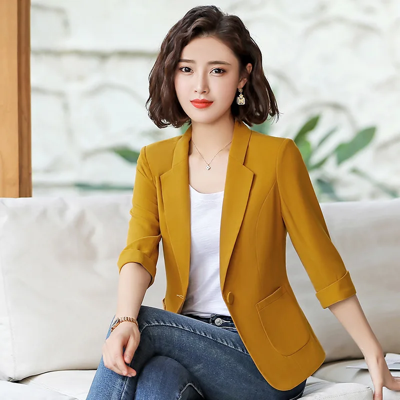 

New Style Spring And Summer Half-sleeve Shirt Business Women's Korean-style Fashion Ol Elegant Small Suit Elegant Slimming Busin