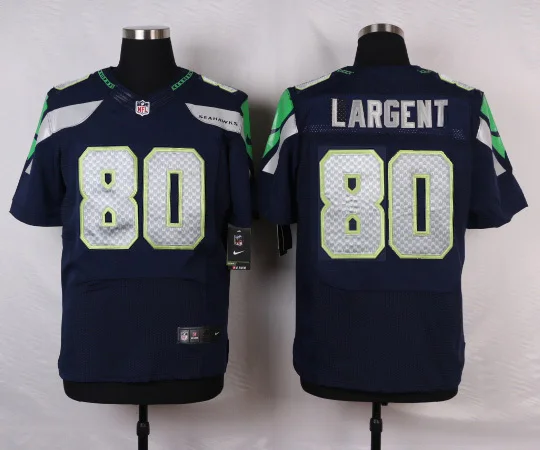 Синий Стилизованный, Сиэтл Рихард Шерман к. Дж. Wright Steve Largent Jimmy Graham Doug Baldwin Cortez Kennedy Jersey - Цвет: Синий