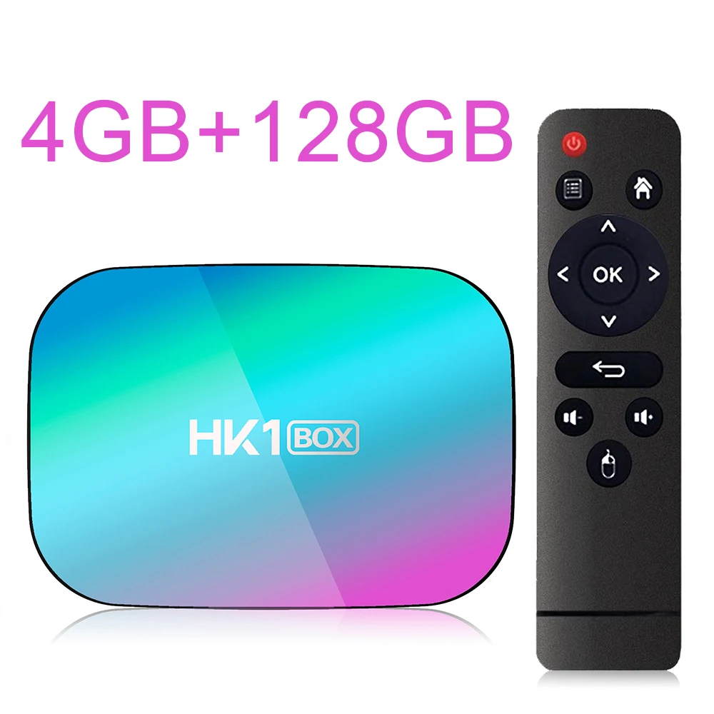4GB 128GB HK1 коробка Amlogic S905X3 Android 9,0 tv BOX 4G 128G 4K 8K Smart tv Box Android Netflix Youtube Dual Wifi BT4.0 USB3.0 медиаплеер - Цвет: 4GB 128GB