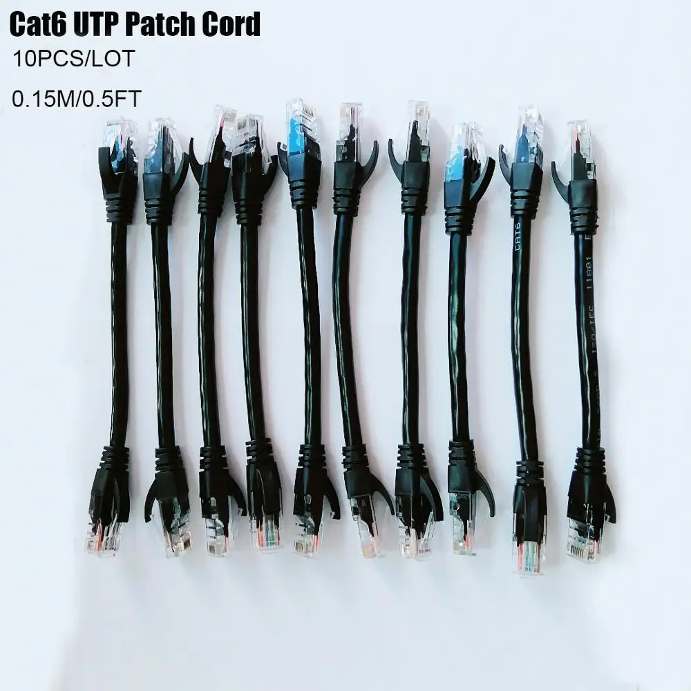 10 шт./лот 0 5 фута 65 1 Лидер продаж CAT6 UTP круглый кабель Ethernet кабели Сетевой провод RJ45