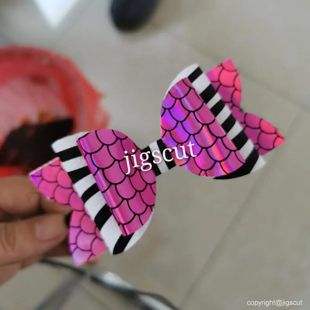 Hair Bow cutting die 15.8mm thick 100*100mm S-BOW0002