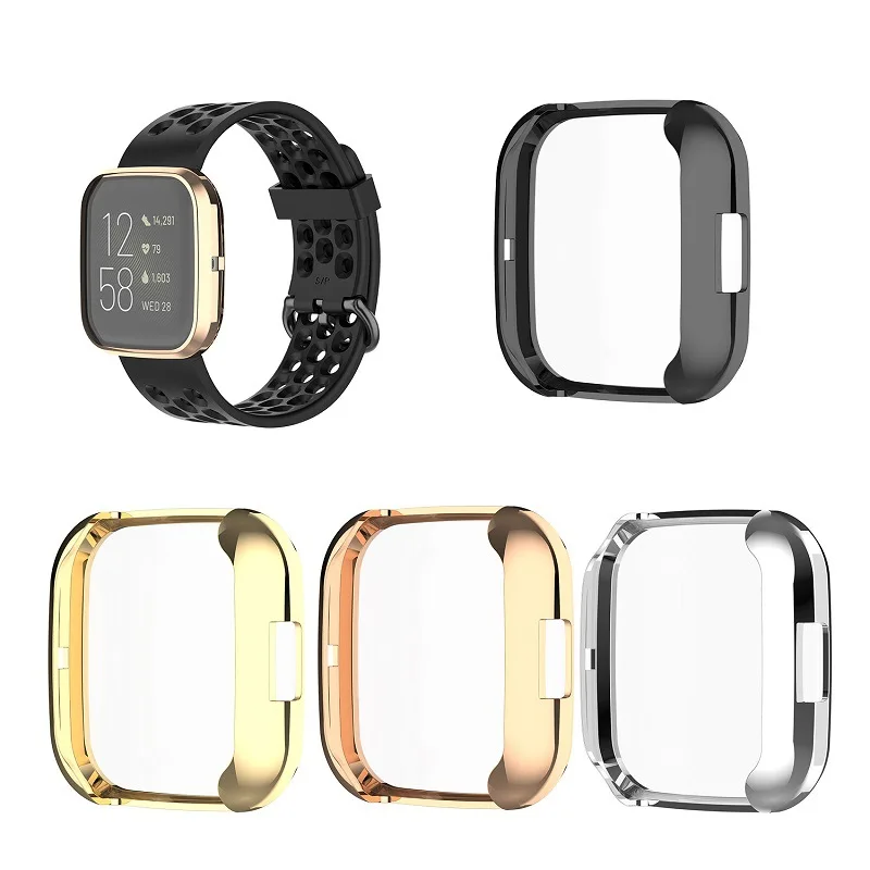 

Full Screen Protector Case For Fitbit Versa2 Smartwatch Frame Cover Soft tpu Protective For fitbit Versa2 Watch Accessories