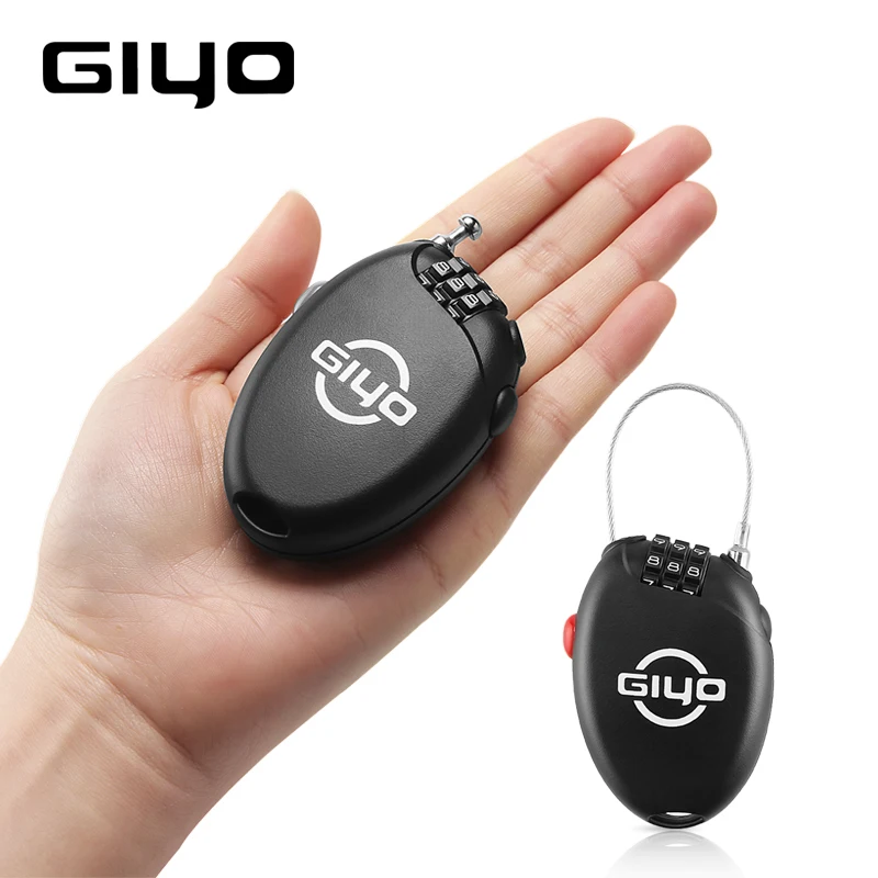GIYO L 01 мини кабель Велосипедные замки 3 цифры Пароль Замок велосипедный шлем замок