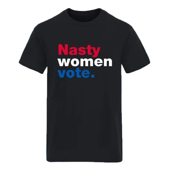 

Nasty Women Vote Print Short Sleeve Oversize Mens T-shirts Fashion Harajuku Tops Tees Male Hip Hop Retro Tees Graphic Camisetas