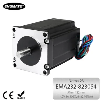 

ENGMATE EMA232-8230S4 Stepper Motor 2.16N.m 1.8Degree 4 Leads 82mm