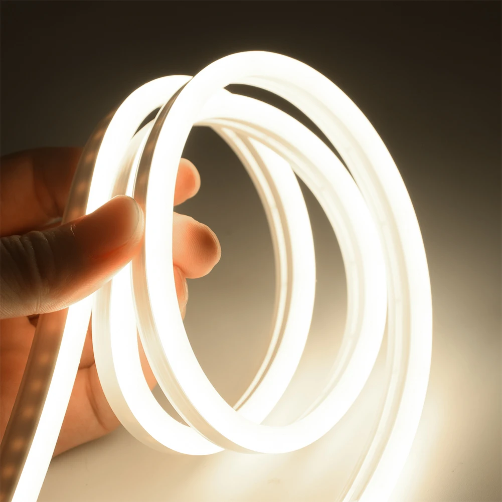Неоновый светильник 12V вело полосы SMD2835 120 светодиодов/м гибкий LED Rope трубки