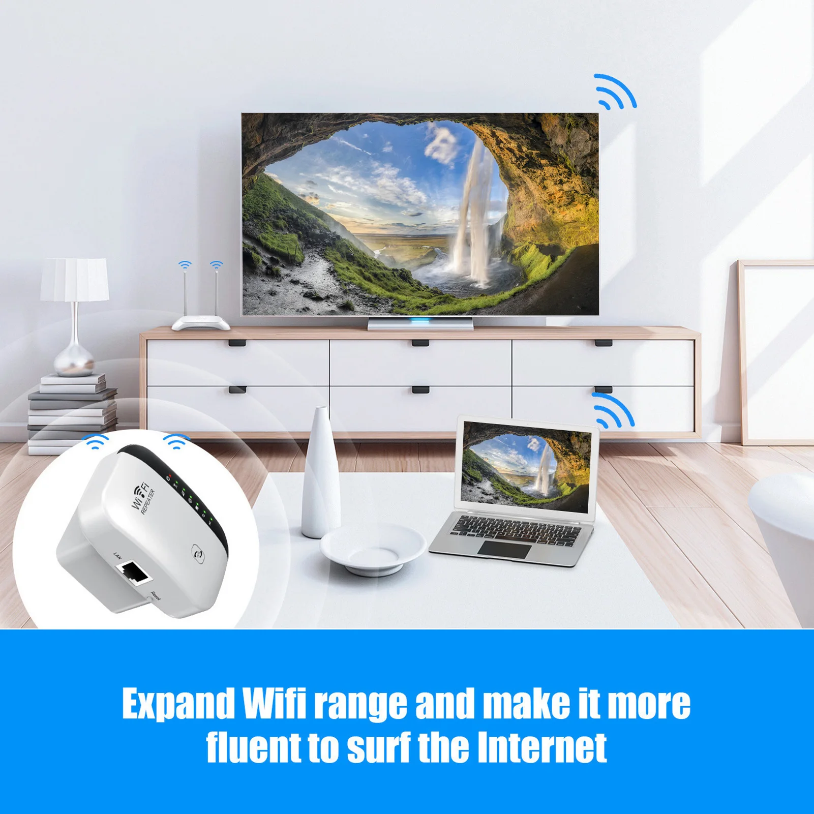 Wireless Wifi Repeater Wi-Fi Range Extender Router Wi Fi Signal Amplifier 300Mbps WiFi Booster 2.4G Wi Fi Reapeter Access Point 4
