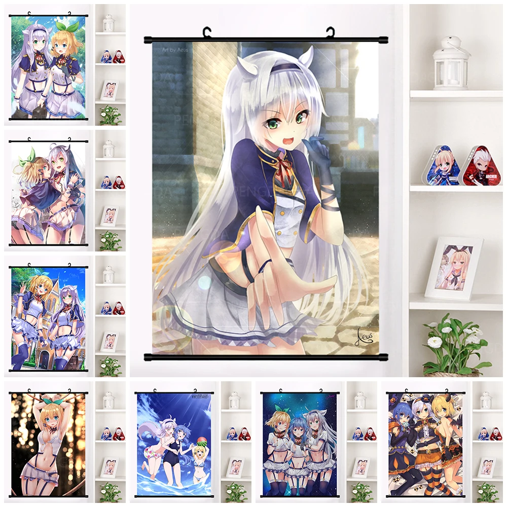 

Настенная картина на холсте, пластиковая японская анимация, Современное украшение для дома, мультяшный свиток для гостиной