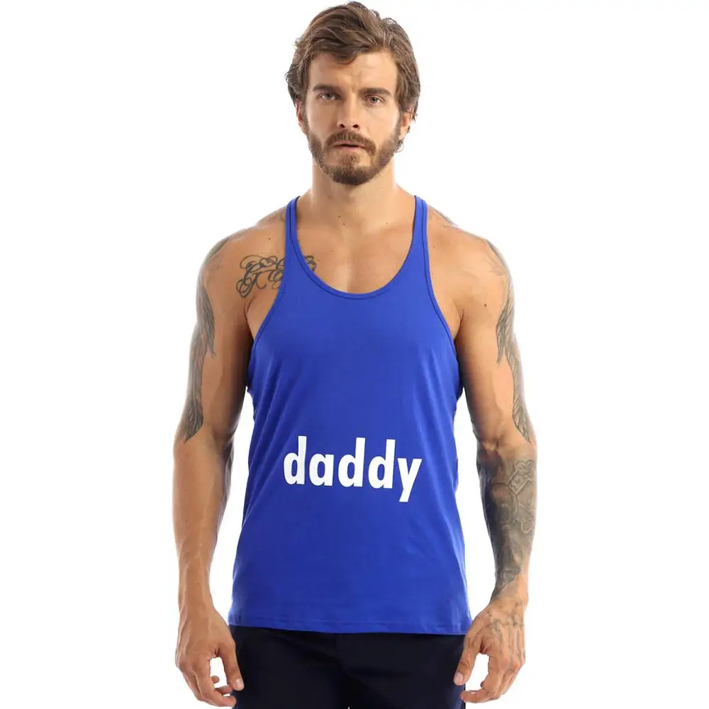 

Tank Tops Men Swimsuit Cotton Sleeveless Thin Shoulder Straps Sport Beach Swimming Wear Tops Slim Fit Muscle Shirt Bathing Suit