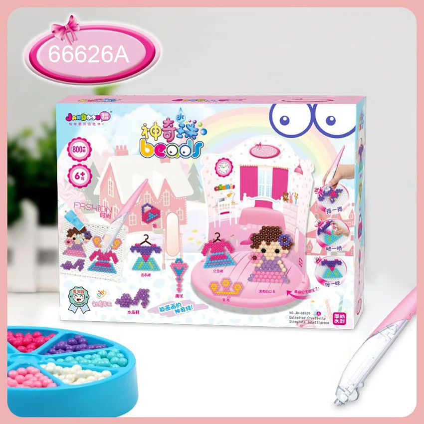 DOLLRYGA детская игрушка вода липкие бусины набор игрушка DIY волшебные бусины ручной работы аксессуары Развивающие головоломки игрушки для детей