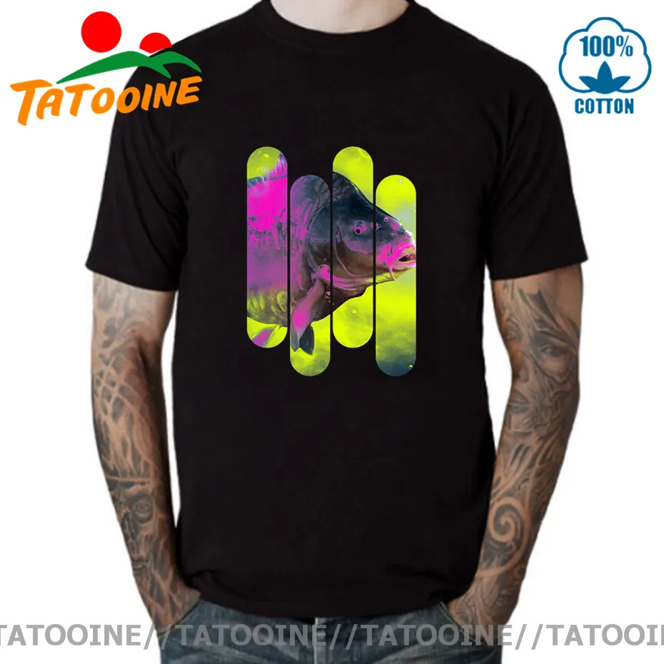 Мужская футболка Tatooine Psychedelic Koi Fish лучший подарок на день рождения для влюбленных