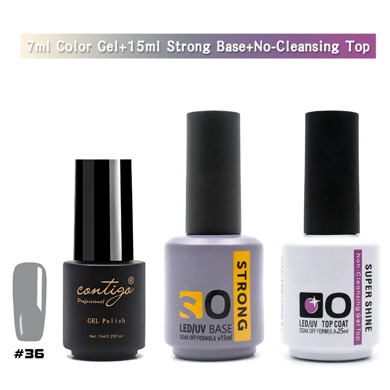 7ml-36-STbase-(U) Прочный резиновый базовый набор для ногтей, Гель-лак для ногтей, Полупостоянный УФ-лак, Гибридный Гель-лак для ногтей, художественный лак - Цвет: 7ml-36-STbase-(U)