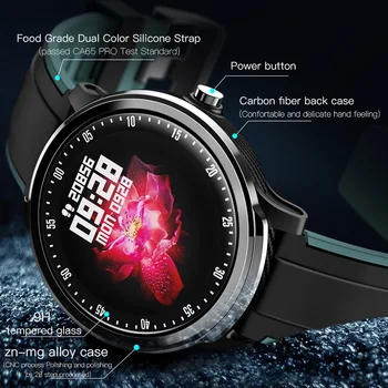 

SN80 Smart Watch Sports Bracelet 1.3 Inch Color Screen IP68 Level Waterproof Heart Rate Blood Pressure Testing