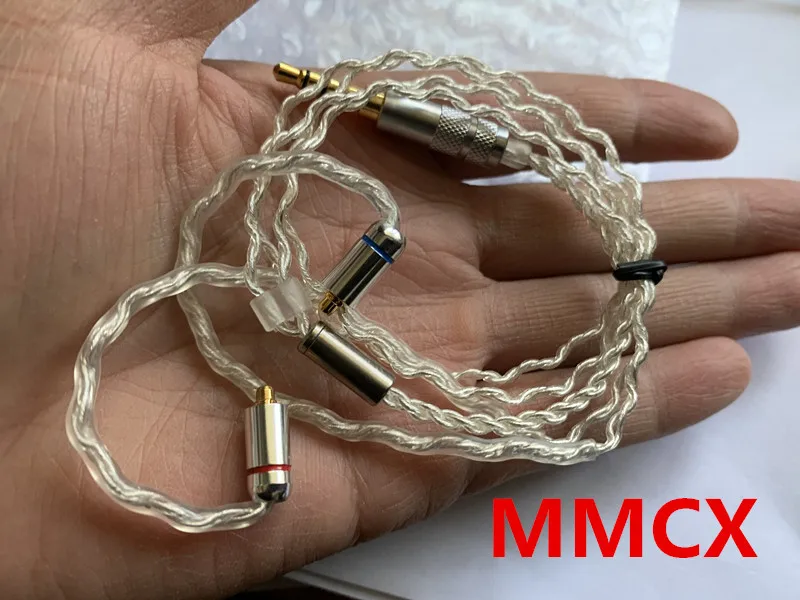 Diy провод наушников короткий кабель 45 см-50 см mmcx ie80 im50 ue900 tf10 A2DC 0.78qdc