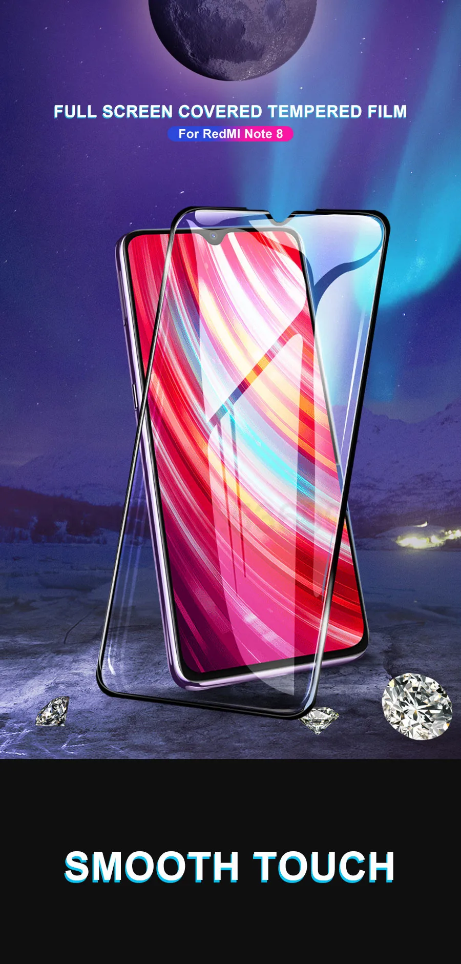 9D закаленное стекло для Xiaomi Redmi 7 8 6 K20 Pro Go 6A 7A 8A Note 6 7 8 Pro Защитная пленка для экрана