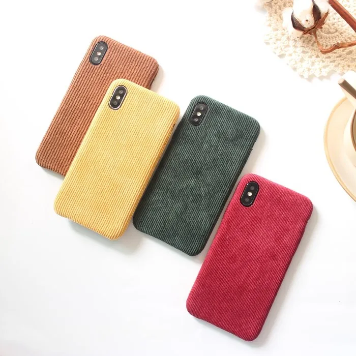 Зимний однотонный вельветовый чехол для телефона Gimfun Iphone 11 Pro Xs Max XR 12 7 6s 8 Plus