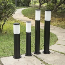 Черный светодиодный газон уличный светильник IP65 Водонепроницаемый садовый Газон Свет Ландшафтные огни община садовая дорога тропинка декоративное освещение